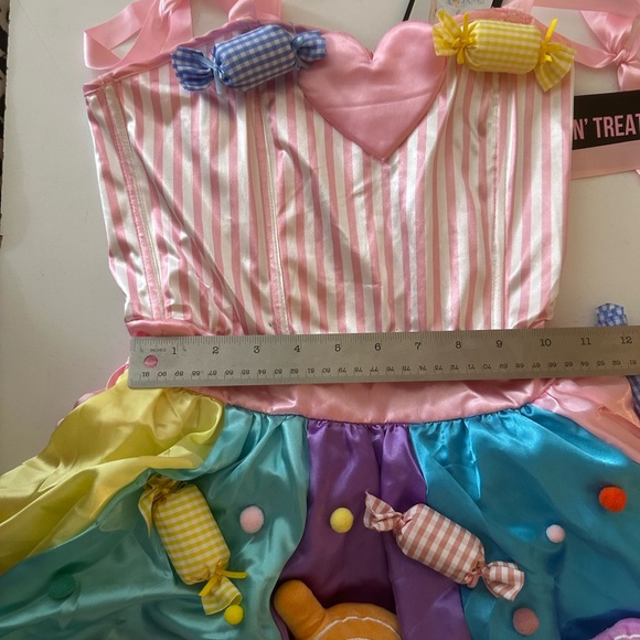 Trickz N’ Treatz DollsKill Sweet Treat Candy Queen Tie Sleeve Costume Set NWT XS - Picture 14 of 16